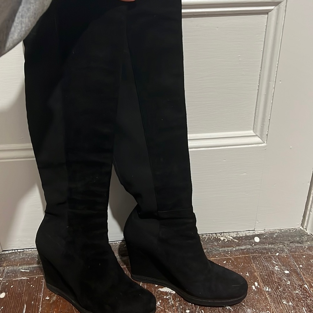 Stuart Weitzman suede over the knee boots size 8